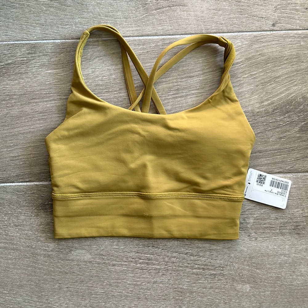 Lululemon Athletica Yellow Sports Bra